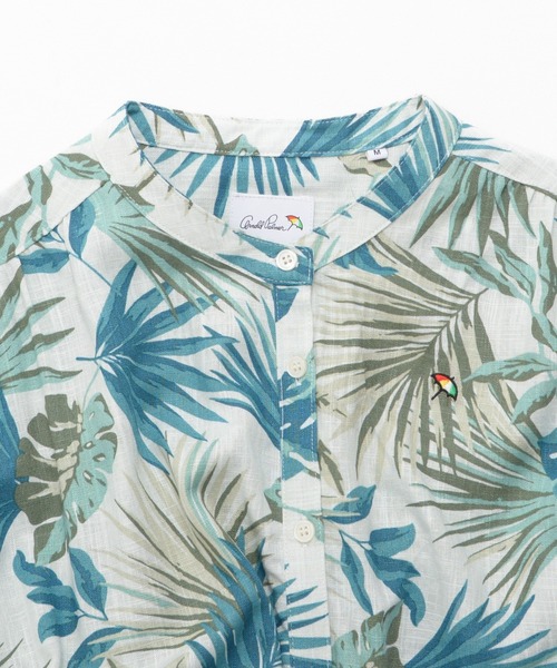 Arnold Palmer（アーノルドパーマー）の「リゾート柄 シャツワンピース（シャツワンピース・レディース・ブラック/ネイビー/グリーン/ベージュ・L/M/S）」の18枚目の写真