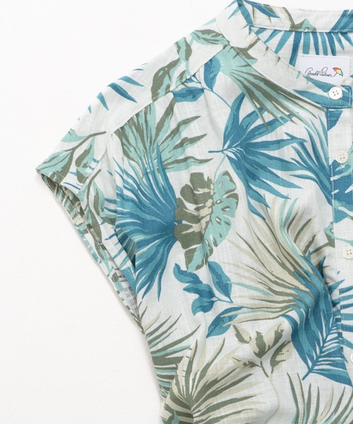 Arnold Palmer（アーノルドパーマー）の「リゾート柄 シャツワンピース（シャツワンピース・レディース・ブラック/ネイビー/グリーン/ベージュ・L/M/S）」の19枚目の写真