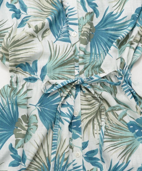 Arnold Palmer（アーノルドパーマー）の「リゾート柄 シャツワンピース（シャツワンピース・レディース・ブラック/ネイビー/グリーン/ベージュ・L/M/S）」の22枚目の写真