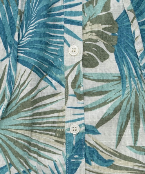 Arnold Palmer（アーノルドパーマー）の「リゾート柄 シャツワンピース（シャツワンピース・レディース・ブラック/ネイビー/グリーン/ベージュ・L/M/S）」の21枚目の写真