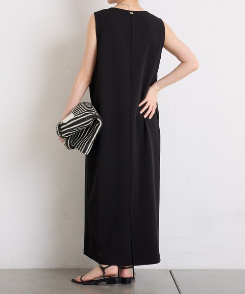 COLLAGE GALLARDAGALANTE（コラージュガリャルダガランテ）の「クールタッチIラインワンピース（ワンピース・レディース・モカ/ブラック/オフホワイト・FREE）」の19枚目の写真