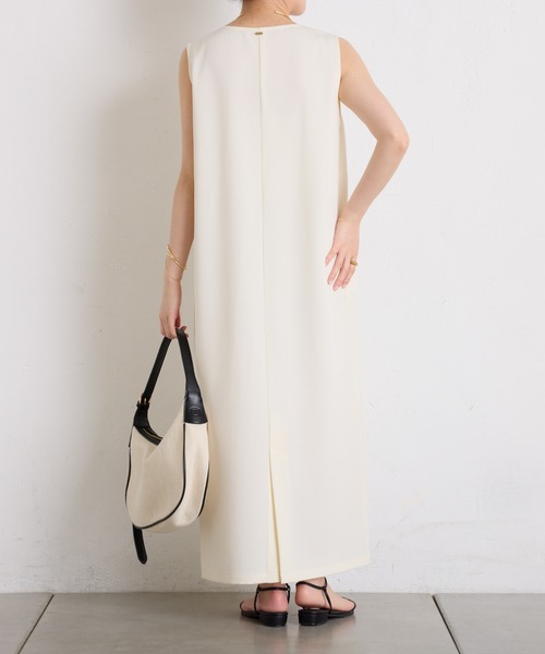 COLLAGE GALLARDAGALANTE（コラージュガリャルダガランテ）の「クールタッチIラインワンピース（ワンピース・レディース・モカ/ブラック/オフホワイト・FREE）」の6枚目の写真