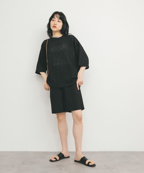 KBF（ケイビーエフ）の「サイクルカットパンツ（その他パンツ・レディース・ブラック/チャコールグレー・ONE）」の7枚目の写真