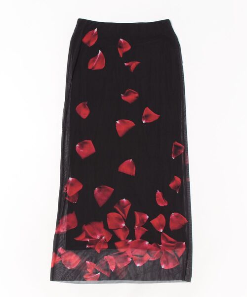 Desigual（デシグアル）の「【Desigual x Tyler McGillivary】ローズペタル マキシスカート ブラック（スカート・レディース・ブラック・M/L/XL/XS/S）」の6枚目の写真