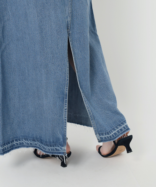 【新品未使用】SLOBE IENA LEDENIM リメイクスリットスカート LEDENIM リメイクスリットスカート（デニムスカート）｜SLOBE
