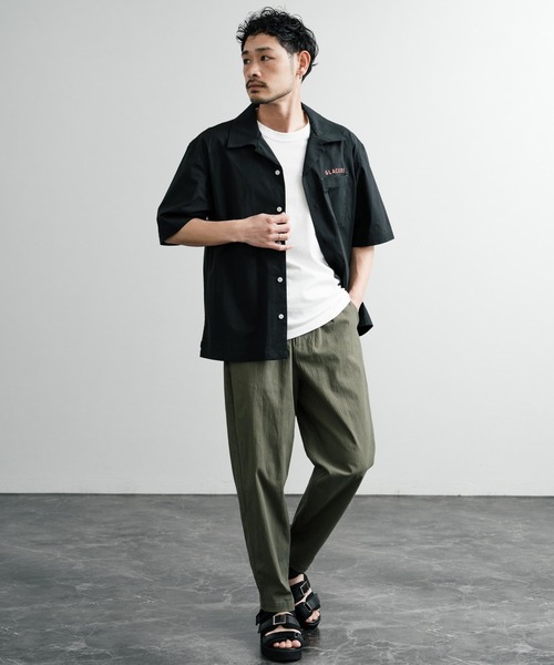 KRIFF MAYER（クリフメイヤー）の「KRIFF MAYER クリフメイヤー オーバーサイズスーベニア刺繍オープンカラー半袖シャツ 2445102（シャツ/ブラウス・メンズ・オフホワイト/ブラック/ピンク/グリーン/マルチ・M/L/XL）」の19枚目の写真