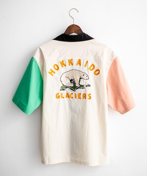 KRIFF MAYER（クリフメイヤー）の「KRIFF MAYER クリフメイヤー オーバーサイズスーベニア刺繍オープンカラー半袖シャツ 2445102（シャツ/ブラウス・メンズ・オフホワイト/ブラック/ピンク/グリーン/マルチ・M/L/XL）」の21枚目の写真