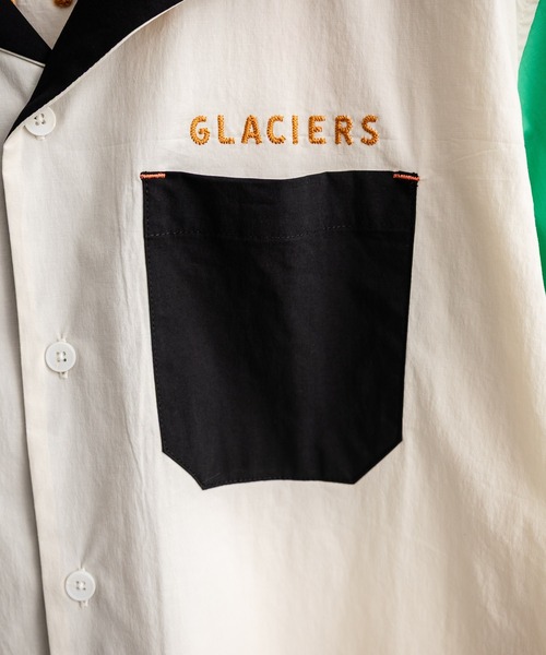 KRIFF MAYER（クリフメイヤー）の「KRIFF MAYER クリフメイヤー オーバーサイズスーベニア刺繍オープンカラー半袖シャツ 2445102（シャツ/ブラウス・メンズ・オフホワイト/ブラック/ピンク/グリーン/マルチ・M/L/XL）」の13枚目の写真