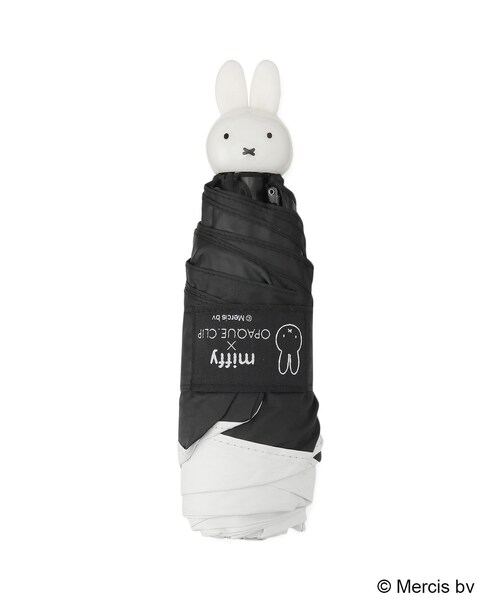 OPAQUE.CLIP(オペークドットクリップ)の「【miffyコラボ】折りたたみ晴雨兼用傘(折りたたみ傘・レディース・ブラック系/ホワイト系7/ホワイト系3/ブラック系4・00)」の22枚目の写真