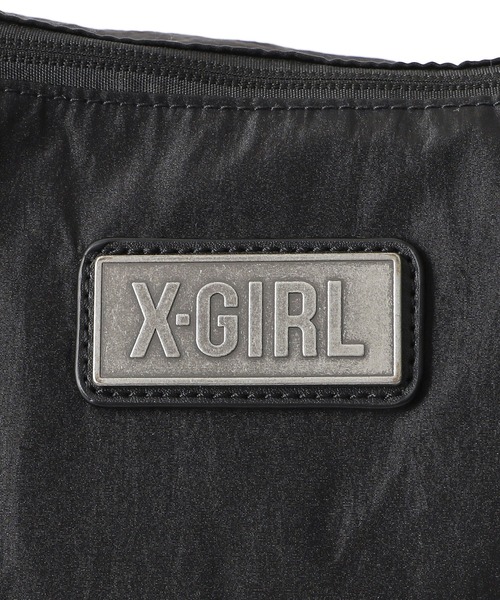 X-girl（エックスガール）の「SIDE DRAWSTRING BAG（ショルダーバッグ・レディース・ブラック/ライトグレー・ONE SIZE）」の9枚目の写真