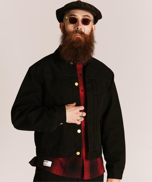 schott（ショット）の「Schott/ショット/LOT. 714J  DUCK BLANKET /ダックブランケット ジャケット（ブルゾン・メンズ・ブラウン/ブラック・L/M/2XL/XL）」の2枚目の写真