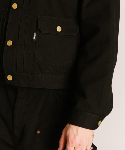 schott（ショット）の「Schott/ショット/LOT. 714J  DUCK BLANKET /ダックブランケット ジャケット（ブルゾン・メンズ・ブラウン/ブラック・L/M/2XL/XL）」の9枚目の写真