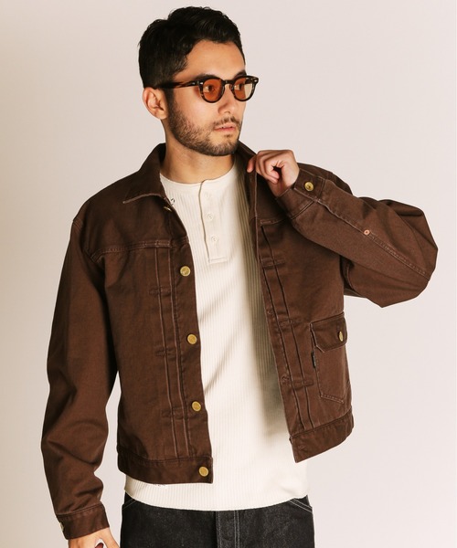 schott（ショット）の「Schott/ショット/LOT. 714J  DUCK BLANKET /ダックブランケット ジャケット（ブルゾン・メンズ・ブラウン/ブラック・L/M/2XL/XL）」の4枚目の写真