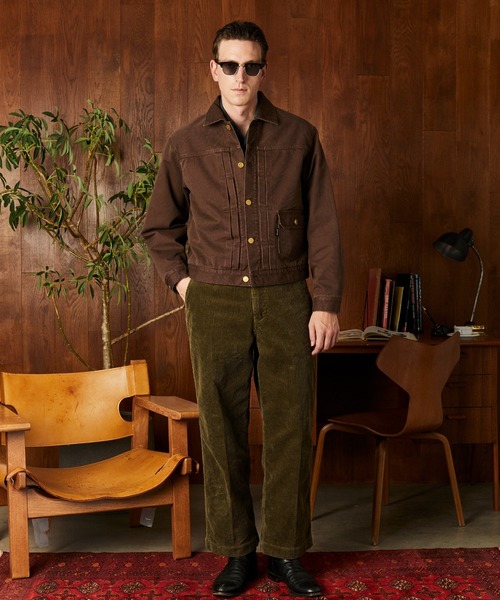 schott（ショット）の「Schott/ショット/LOT. 714J  DUCK BLANKET /ダックブランケット ジャケット（ブルゾン・メンズ・ブラウン/ブラック・L/M/2XL/XL）」の3枚目の写真