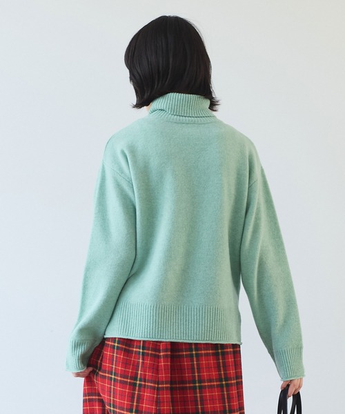 セール】ジーロンラム タートルネックプルオーバー（ニット/セーター