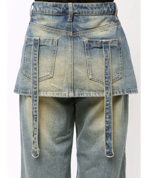 jouetie(ジュエティ)の「スカートドッキングルーズデニムパンツ(デニムパンツ・レディース・ブラウン/ブルー/ブラック・MEDIUM)」の17枚目の写真