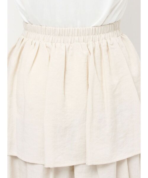 merry jenny（メリージェニー）の「リボンドロストティアードスカート（スカート・レディース・ブラウン/ブラック/アイボリー・FREE）」の7枚目の写真