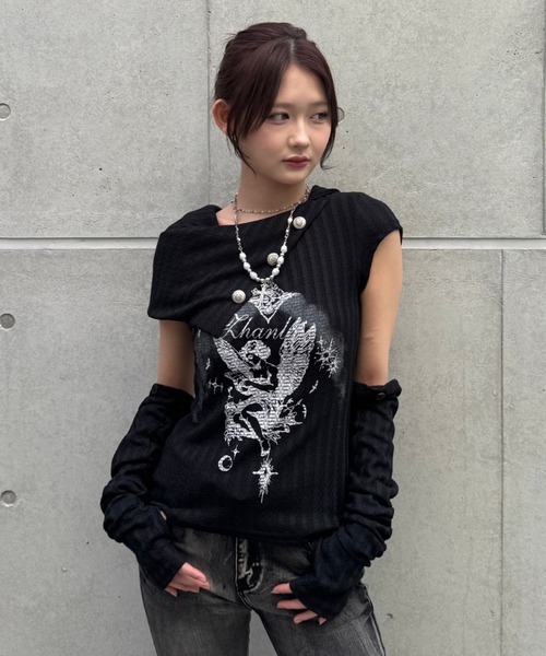 ANTIPAST Madrigal別注　フロックカットソー　未使用美品 Los Angels Apparel/ロサンゼルスアパレル 6.5oz Long Sleeve