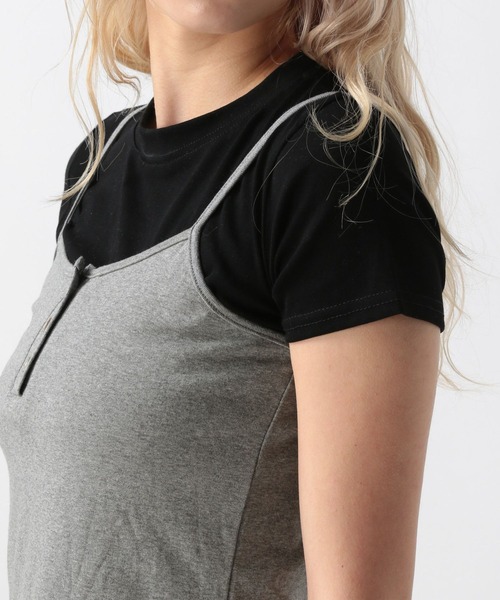 FOREVER 21(フォーエバー トゥエンティーワン)の「【2025SS】キャミレイヤードフリルT(Tシャツ/カットソー・レディース・オフホワイト/グレー/ブラック・FREE)」の17枚目の写真