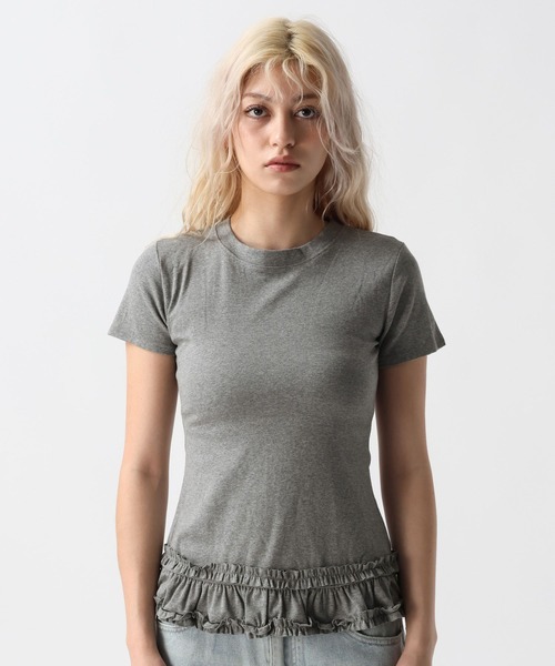 FOREVER 21(フォーエバー トゥエンティーワン)の「【2025SS】キャミレイヤードフリルT(Tシャツ/カットソー・レディース・オフホワイト/グレー/ブラック・FREE)」の20枚目の写真