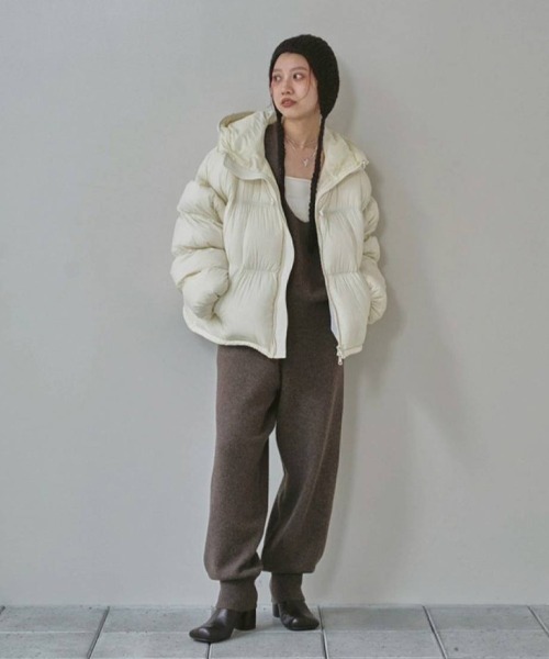 TODAYFUL（トゥデイフル）の「Mix Knit Scarf（ニットキャップ/ビーニー・レディース・ブラック/グレイッシュベージュ・FREE）」の22枚目の写真