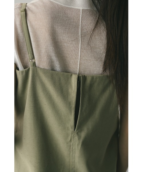 STYLEMIXER（スタイルミキサー）の「リネンミックスレイヤードオールインワン（つなぎ/オールインワン・レディース・グリーン/アイボリー/ブラック・SMALL/MEDIUM）」の12枚目の写真