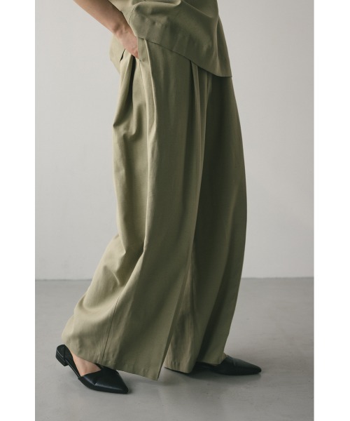 STYLEMIXER（スタイルミキサー）の「リネンミックスレイヤードオールインワン（つなぎ/オールインワン・レディース・グリーン/アイボリー/ブラック・SMALL/MEDIUM）」の10枚目の写真