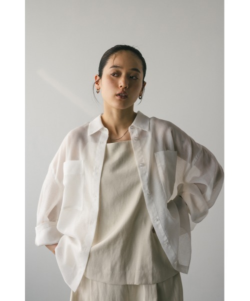 STYLEMIXER（スタイルミキサー）の「リネンミックスレイヤードオールインワン（つなぎ/オールインワン・レディース・グリーン/アイボリー/ブラック・SMALL/MEDIUM）」の5枚目の写真