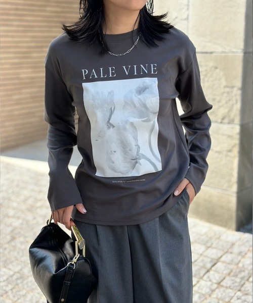 Emma Taylor（エマテイラー）の「アソートプリントロングＴシャツ（Tシャツ/カットソー・レディース・ホワイト系1/スミクロ/ブラック系その他/ホワイト系2・FREE）」の4枚目の写真