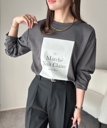 Emma Taylor（エマテイラー）の「アソートプリントロングＴシャツ（Tシャツ/カットソー・レディース）」
