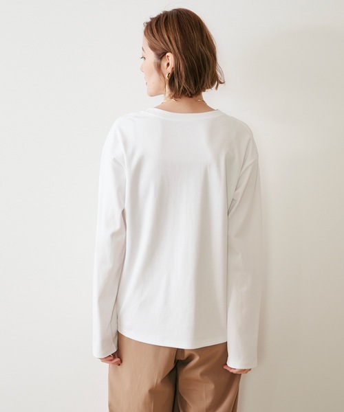Emma Taylor（エマテイラー）の「アソートプリントロングＴシャツ（Tシャツ/カットソー・レディース・ホワイト系1/スミクロ/ブラック系その他/ホワイト系2・FREE）」の13枚目の写真