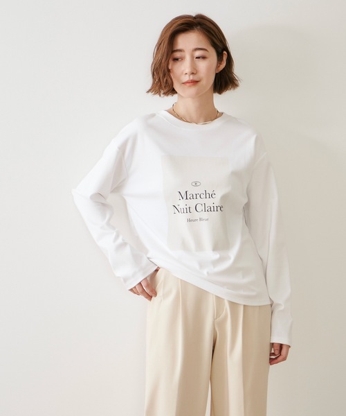 Emma Taylor（エマテイラー）の「アソートプリントロングＴシャツ（Tシャツ/カットソー・レディース・ホワイト系1/スミクロ/ブラック系その他/ホワイト系2・FREE）」の18枚目の写真