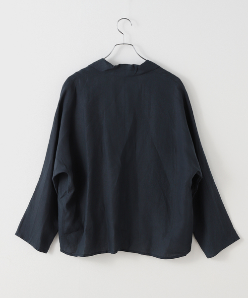 Ticca リネンシャツジャケット　黒 セール】TICCA / ティッカ 別注リネンシャツジャケット