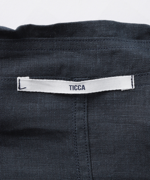 TICCA(ティッカ)の「TICCA / ティッカ 別注リネンシャツジャケット(テーラードジャケット・レディース・グレー/ネイビー・FREE)」の11枚目の写真