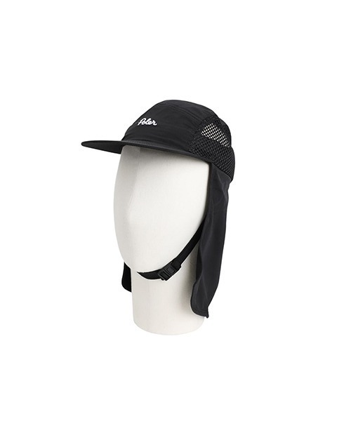 POLeR OUTDOOR STUFF（ポーラーアウトドアスタッフ）の「POLER OUTDOOR STUFF / ポーラアウトドアスタッフ：SUNGUARD SURF CAP：251MCV0151[AST]（キャップ・メンズ・ブラック・FREE）」の5枚目の写真