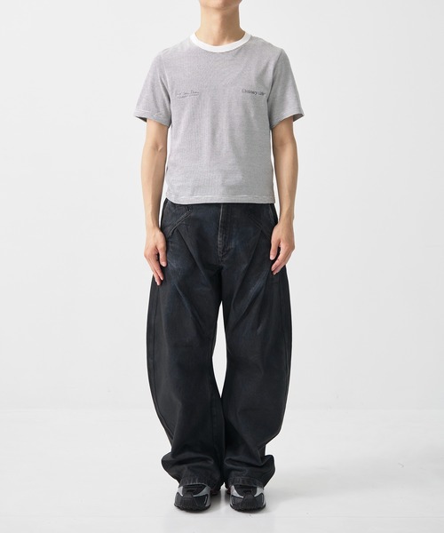 SHINYAKOZUKA(シンヤコヅカ)の「別注 ORDINARY COMPACT TEE BORDER(Tシャツ/カットソー・メンズ・ブラック/ホワイト・M/S)」の3枚目の写真