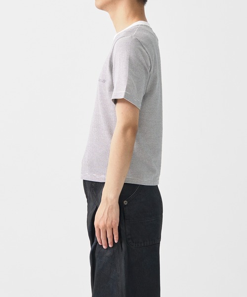 SHINYAKOZUKA(シンヤコヅカ)の「別注 ORDINARY COMPACT TEE BORDER(Tシャツ/カットソー・メンズ・ブラック/ホワイト・M/S)」の5枚目の写真