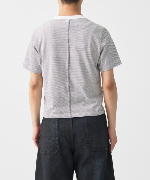 SHINYAKOZUKA(シンヤコヅカ)の「別注 ORDINARY COMPACT TEE BORDER(Tシャツ/カットソー・メンズ・ブラック/ホワイト・M/S)」の6枚目の写真