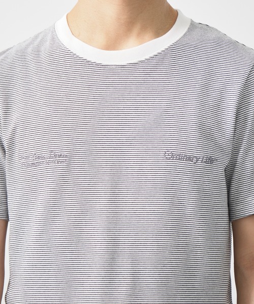 SHINYAKOZUKA(シンヤコヅカ)の「別注 ORDINARY COMPACT TEE BORDER(Tシャツ/カットソー・メンズ・ブラック/ホワイト・M/S)」の7枚目の写真