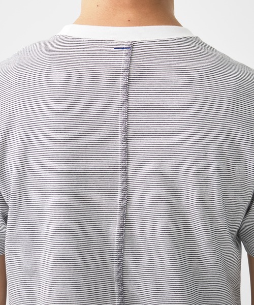 SHINYAKOZUKA(シンヤコヅカ)の「別注 ORDINARY COMPACT TEE BORDER(Tシャツ/カットソー・メンズ・ブラック/ホワイト・M/S)」の9枚目の写真