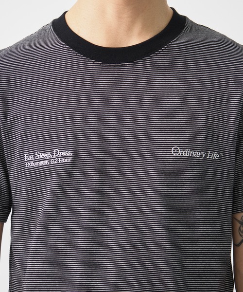 SHINYAKOZUKA(シンヤコヅカ)の「別注 ORDINARY COMPACT TEE BORDER(Tシャツ/カットソー・メンズ・ブラック/ホワイト・M/S)」の14枚目の写真