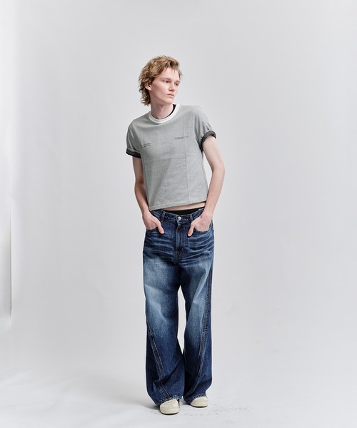 SHINYAKOZUKA(シンヤコヅカ)の「別注 ORDINARY COMPACT TEE BORDER(Tシャツ/カットソー・メンズ・ブラック/ホワイト・M/S)」の19枚目の写真