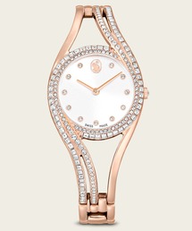 SWAROVSKI（スワロフスキー）の「【公式】【スワロフスキー】Hyperbola バングルウォッチ, スイス製, ローズゴールドカラー, ローズゴールドトーン仕上げ（アナログ腕時計）」