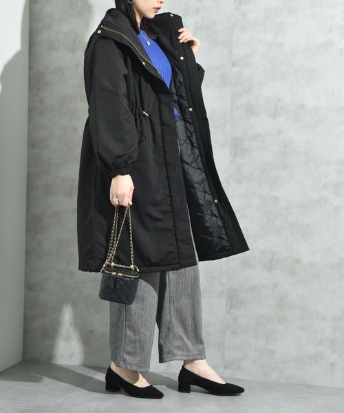 INTERPLANET（インタープラネット）の「ウ゛ィンテージクロスＺＩＰロングコート（その他アウター・レディース・キャメル/ブラック/グレイッシュベージュ・FREE）」の8枚目の写真