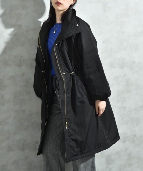 INTERPLANET（インタープラネット）の「ウ゛ィンテージクロスＺＩＰロングコート（その他アウター・レディース・キャメル/ブラック/グレイッシュベージュ・FREE）」の11枚目の写真