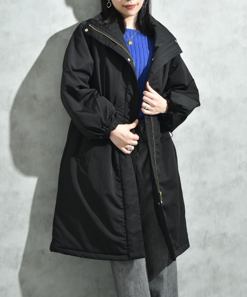 INTERPLANET（インタープラネット）の「ウ゛ィンテージクロスＺＩＰロングコート（その他アウター・レディース・キャメル/ブラック/グレイッシュベージュ・FREE）」の10枚目の写真