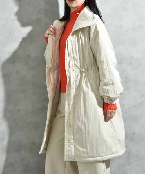 INTERPLANET（インタープラネット）の「ウ゛ィンテージクロスＺＩＰロングコート（その他アウター・レディース・キャメル/ブラック/グレイッシュベージュ・FREE）」の18枚目の写真