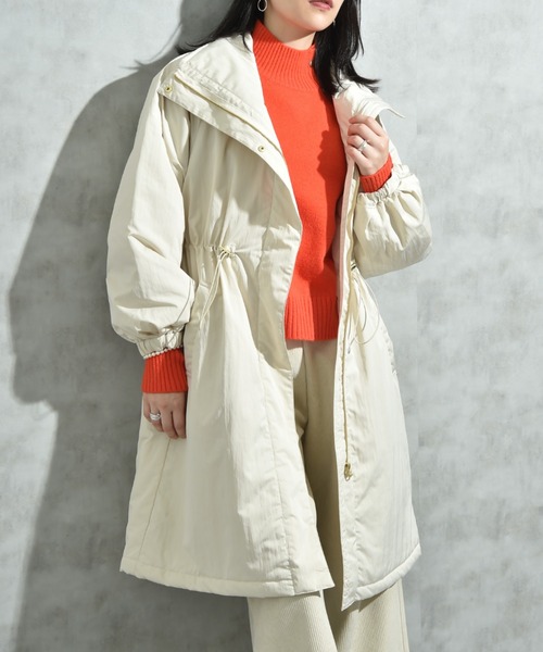 INTERPLANET（インタープラネット）の「ウ゛ィンテージクロスＺＩＰロングコート（その他アウター・レディース・キャメル/ブラック/グレイッシュベージュ・FREE）」の17枚目の写真