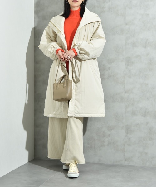 INTERPLANET（インタープラネット）の「ウ゛ィンテージクロスＺＩＰロングコート（その他アウター・レディース・キャメル/ブラック/グレイッシュベージュ・FREE）」の13枚目の写真