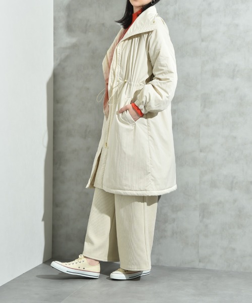 INTERPLANET（インタープラネット）の「ウ゛ィンテージクロスＺＩＰロングコート（その他アウター・レディース・キャメル/ブラック/グレイッシュベージュ・FREE）」の15枚目の写真